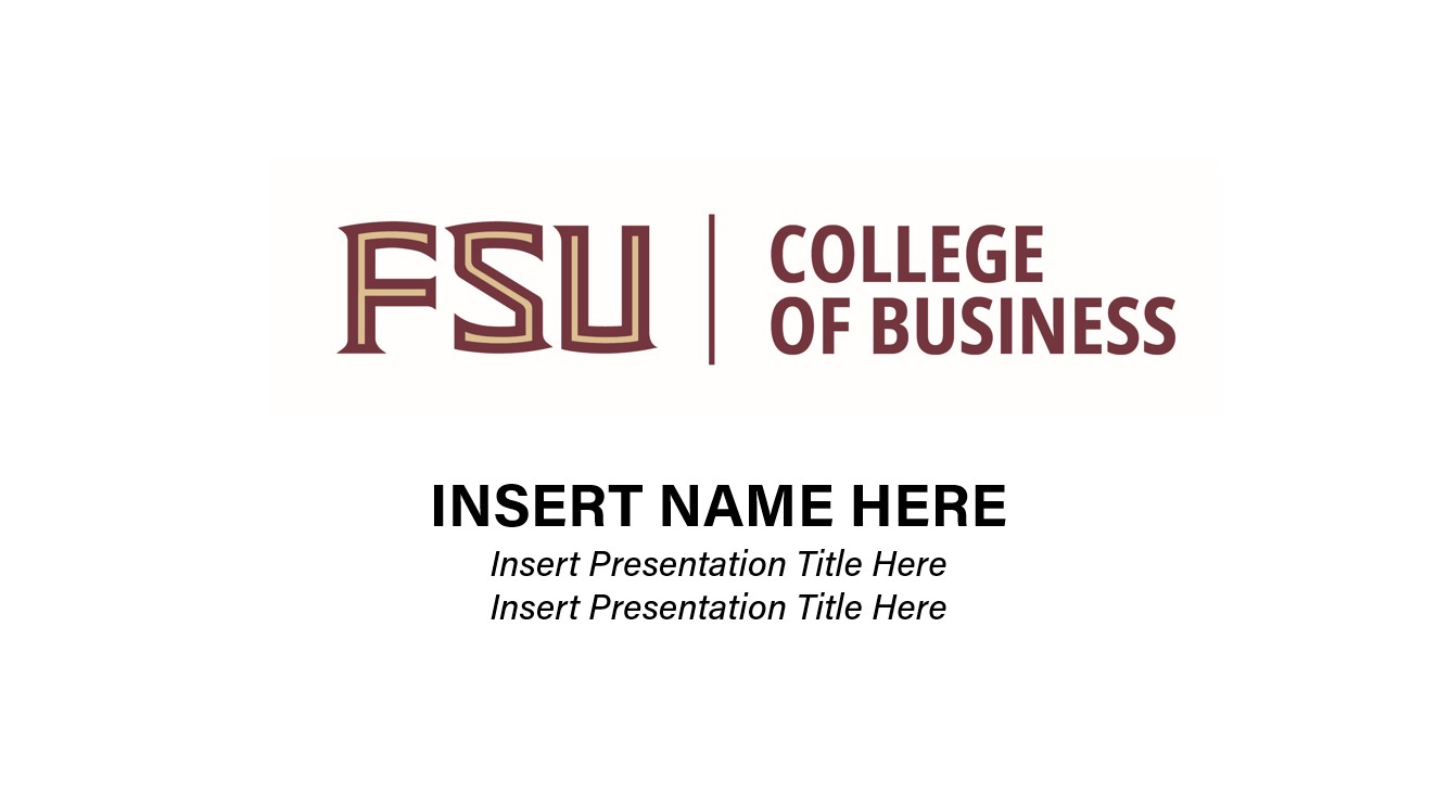 PowerPoint Templates College of Business Resources